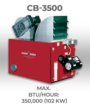 Clean Burn CB-3500 - waste oil furnace