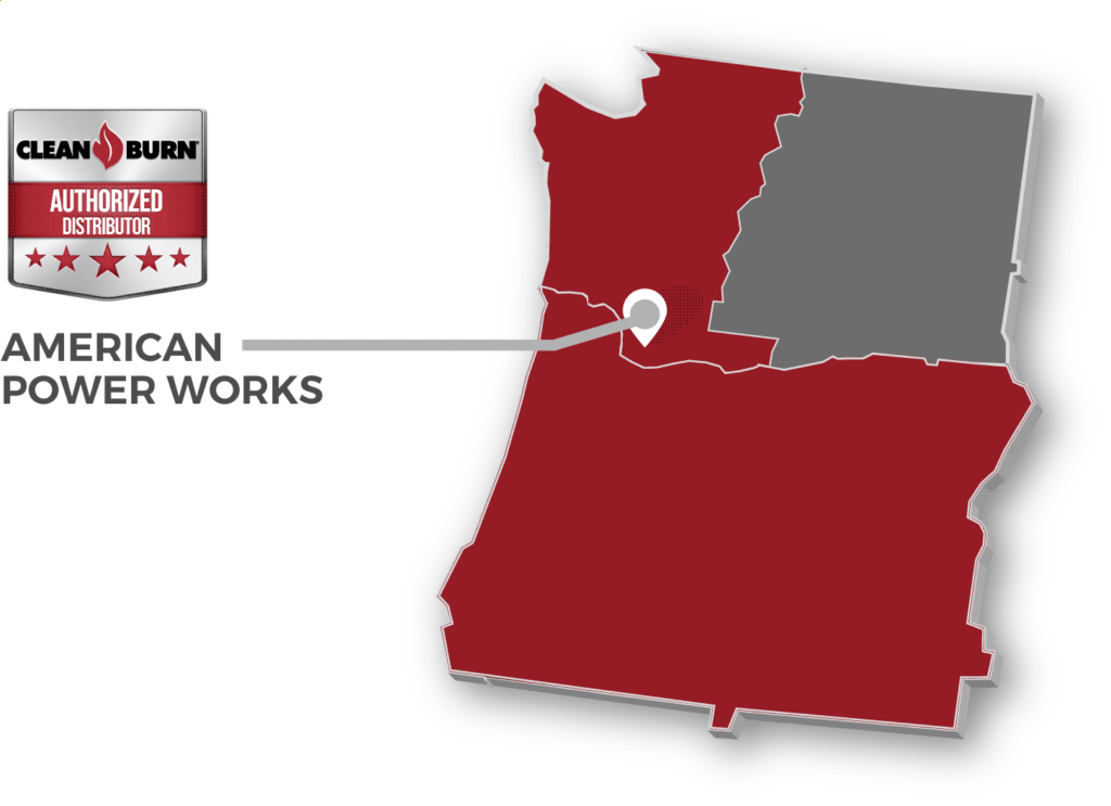 A service map showing APW's service area in Western Washington and Oregon
