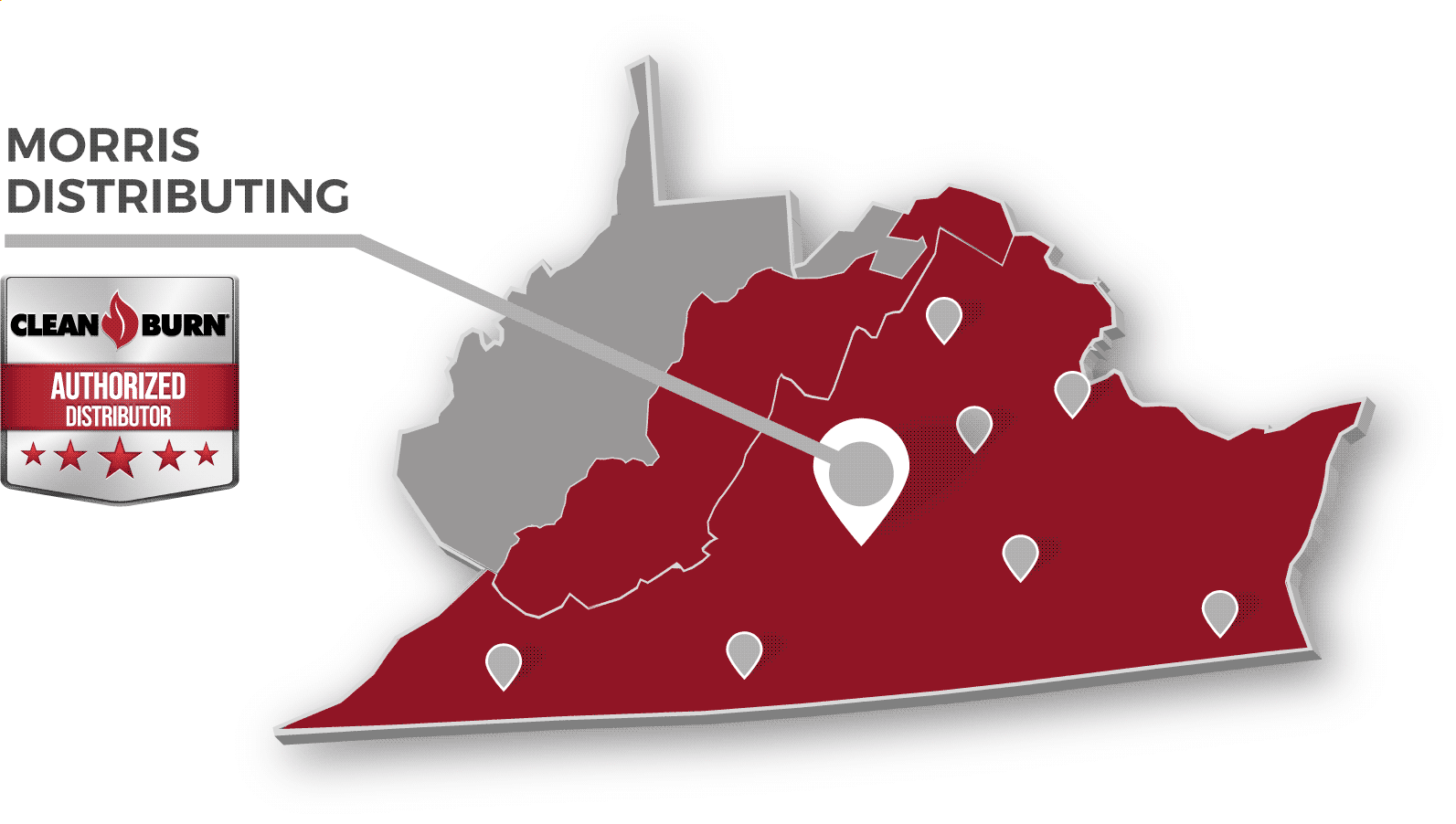 Morris Distributing | Service Area Map Morris Distributing | Service Area Map